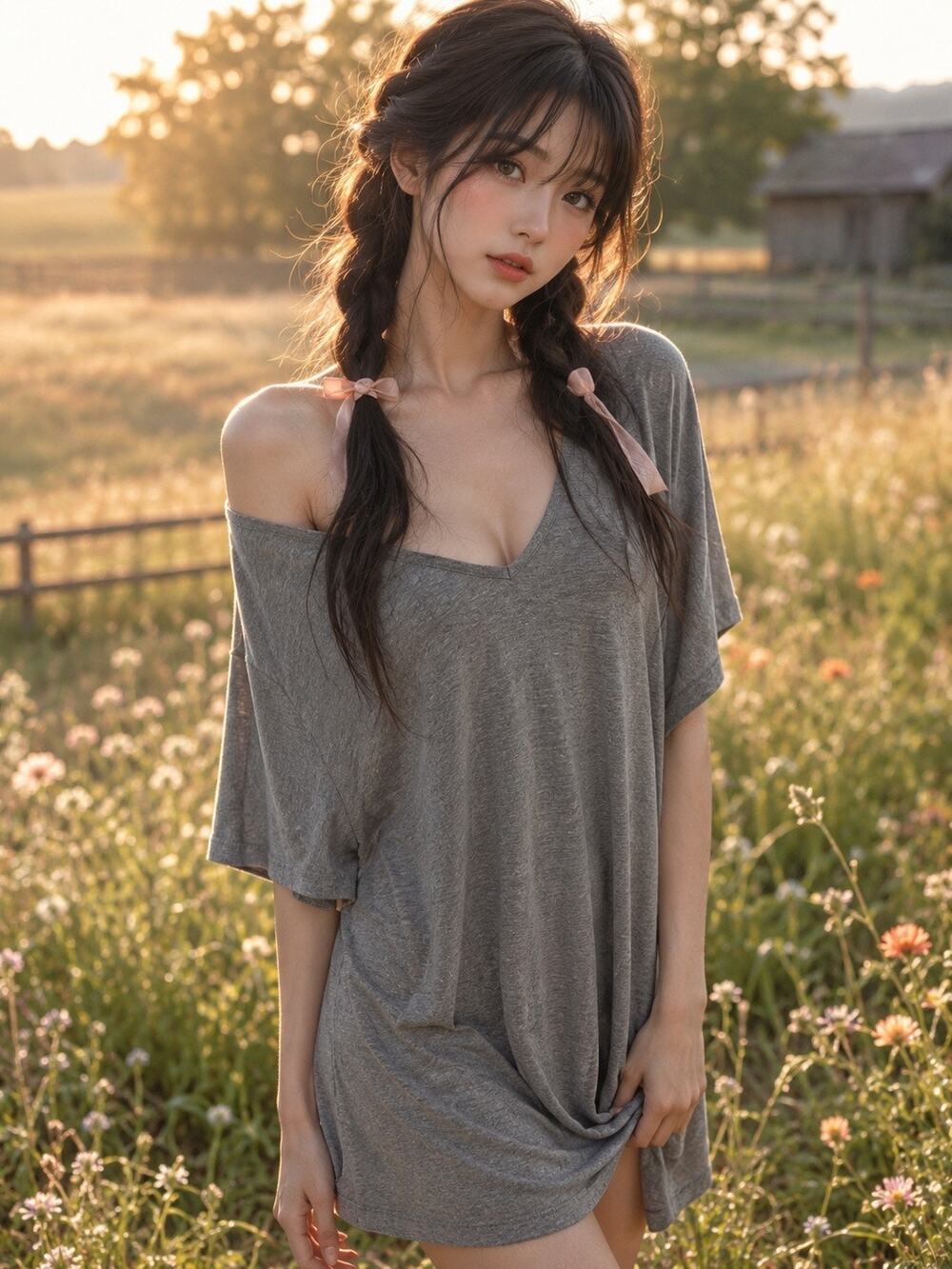 Slow Morning Magic Ultra slouchy + drapey shoulder tunic